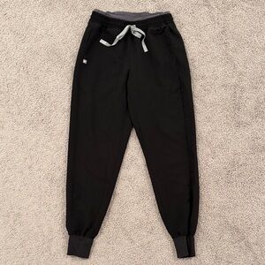 Figs Black Mari Skinny Petite Jogger Pants XS